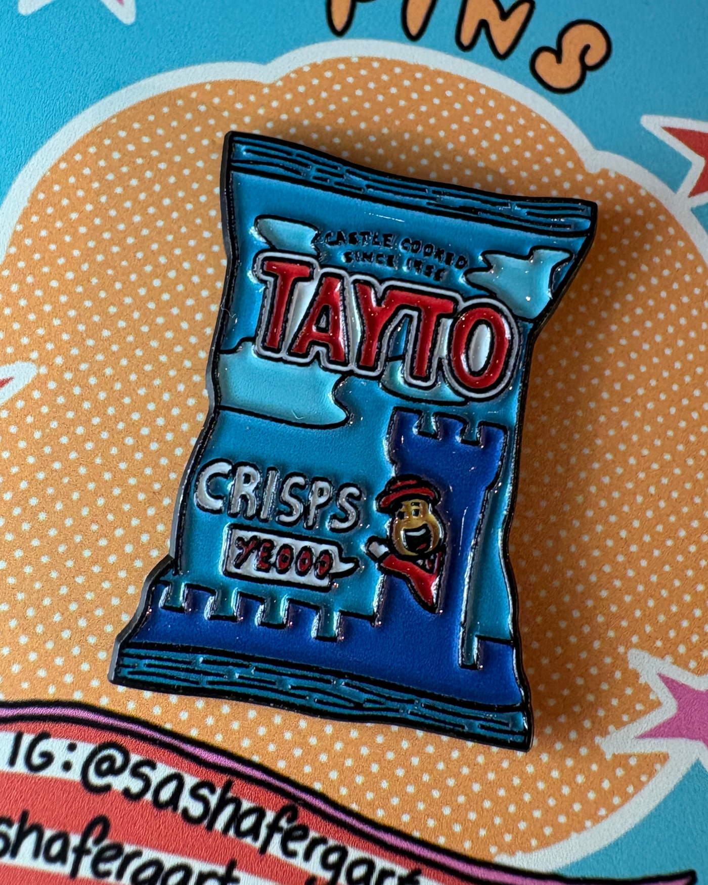 Tayto Crisps Pin | Sasha Ferg Art