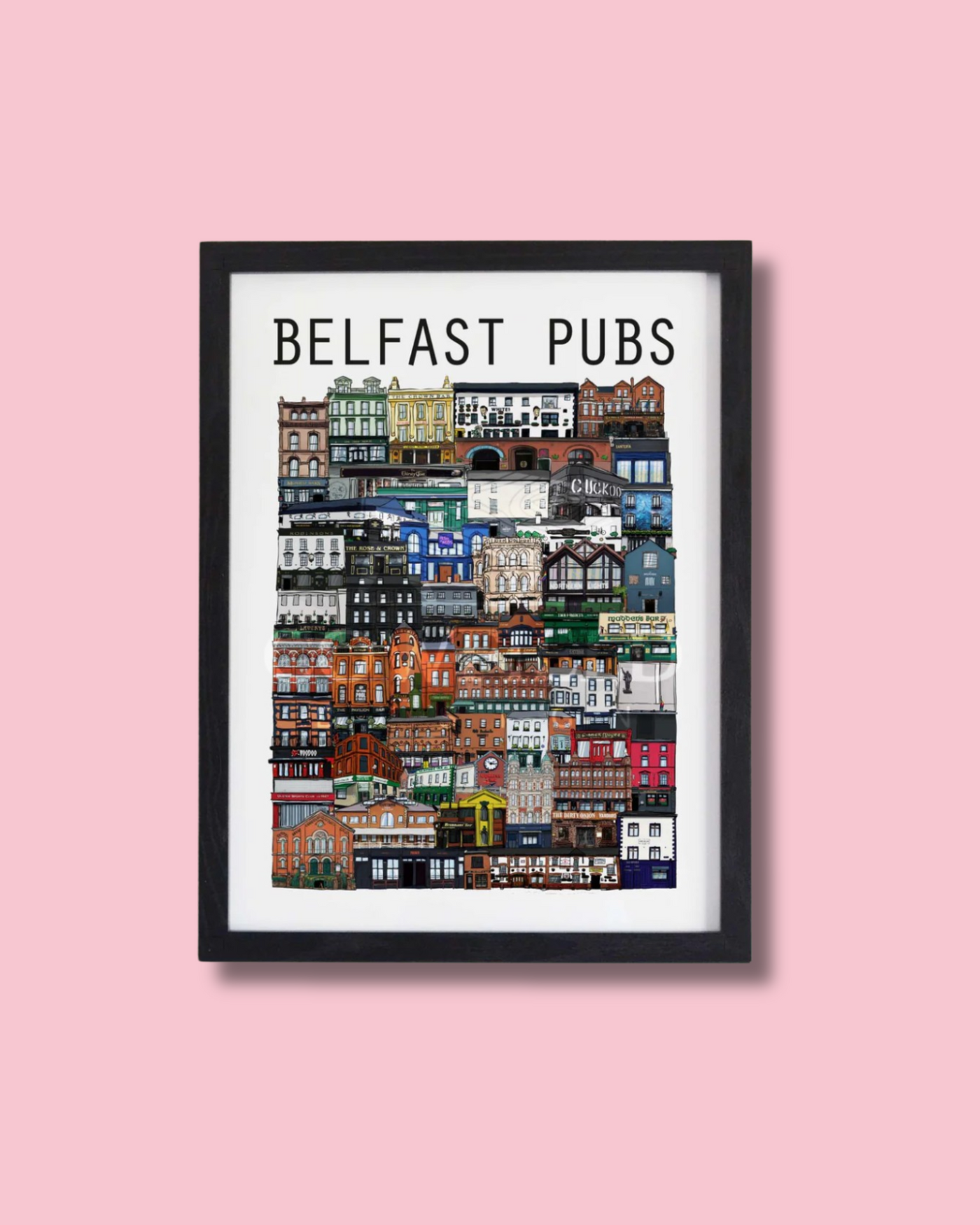 30x40cm Belfast Pubs Print