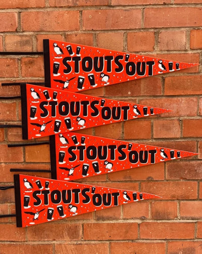 Stouts Out Pennant | Sasha Ferg Art