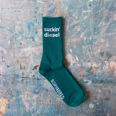 Green Suckin' Diesel Sock
