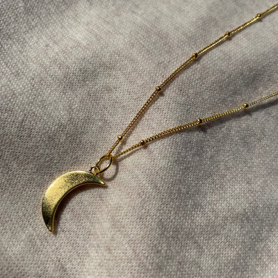 Crescent Moon Sister Necklace