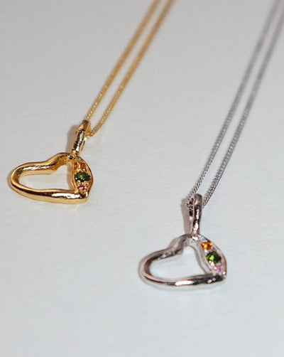 'Mixed Emotion' Heart Necklace