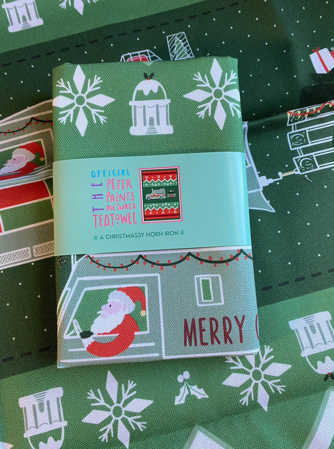 Norn Iron Christmas Tea Towel | Peter Paints Pictures