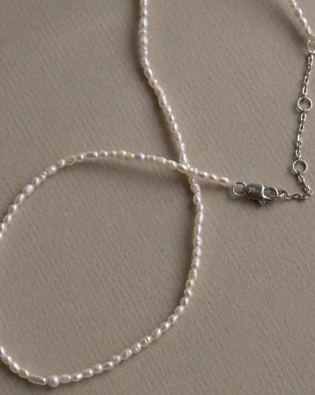 'Selene' Seeded Pearl Necklace