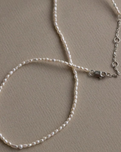 'Selene' Seeded Pearl Necklace