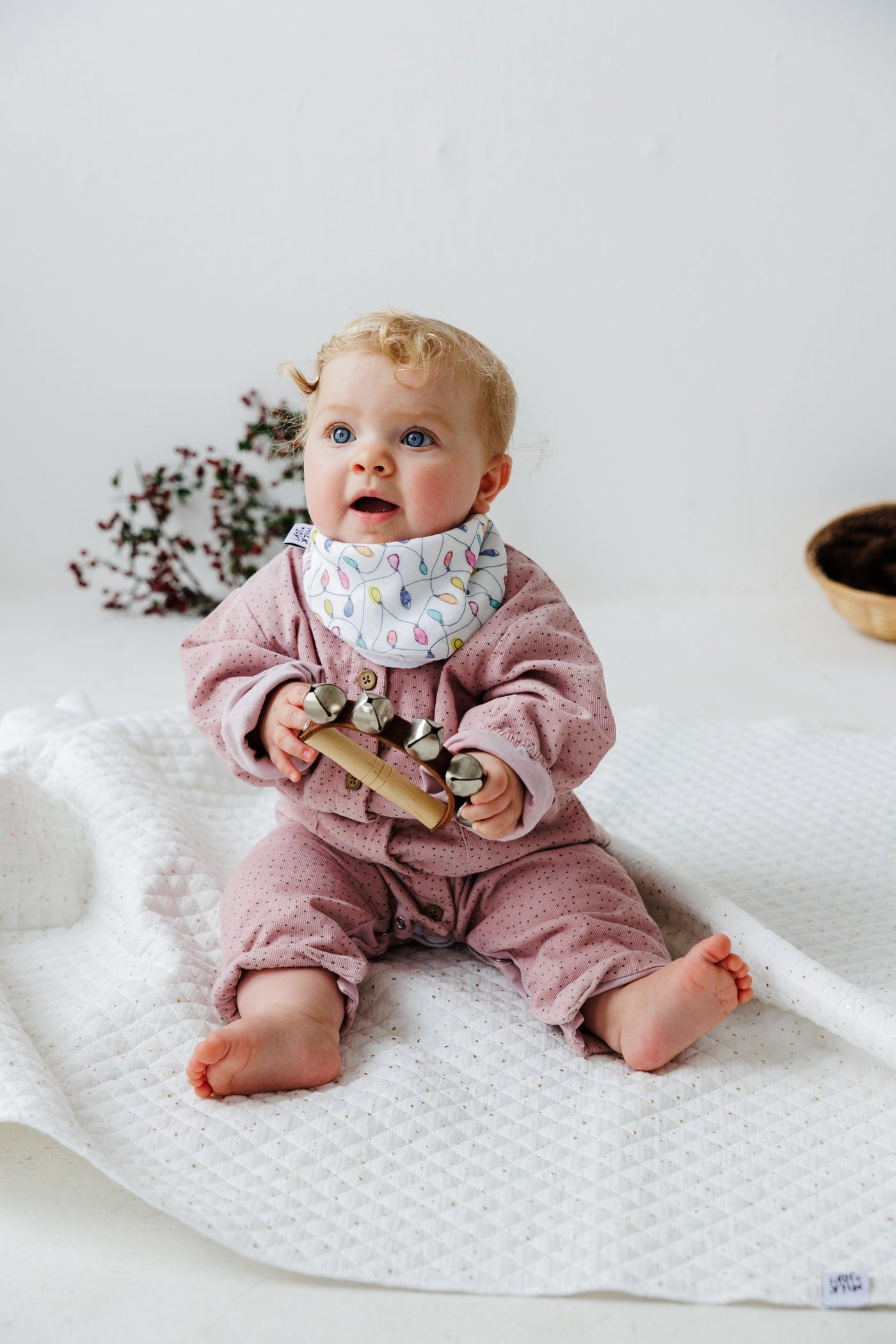 Christmas Lights Bib | Milk & Joy