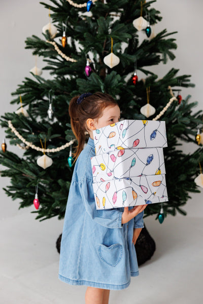 Christmas Lights Wrapping Paper | Milk & Joy