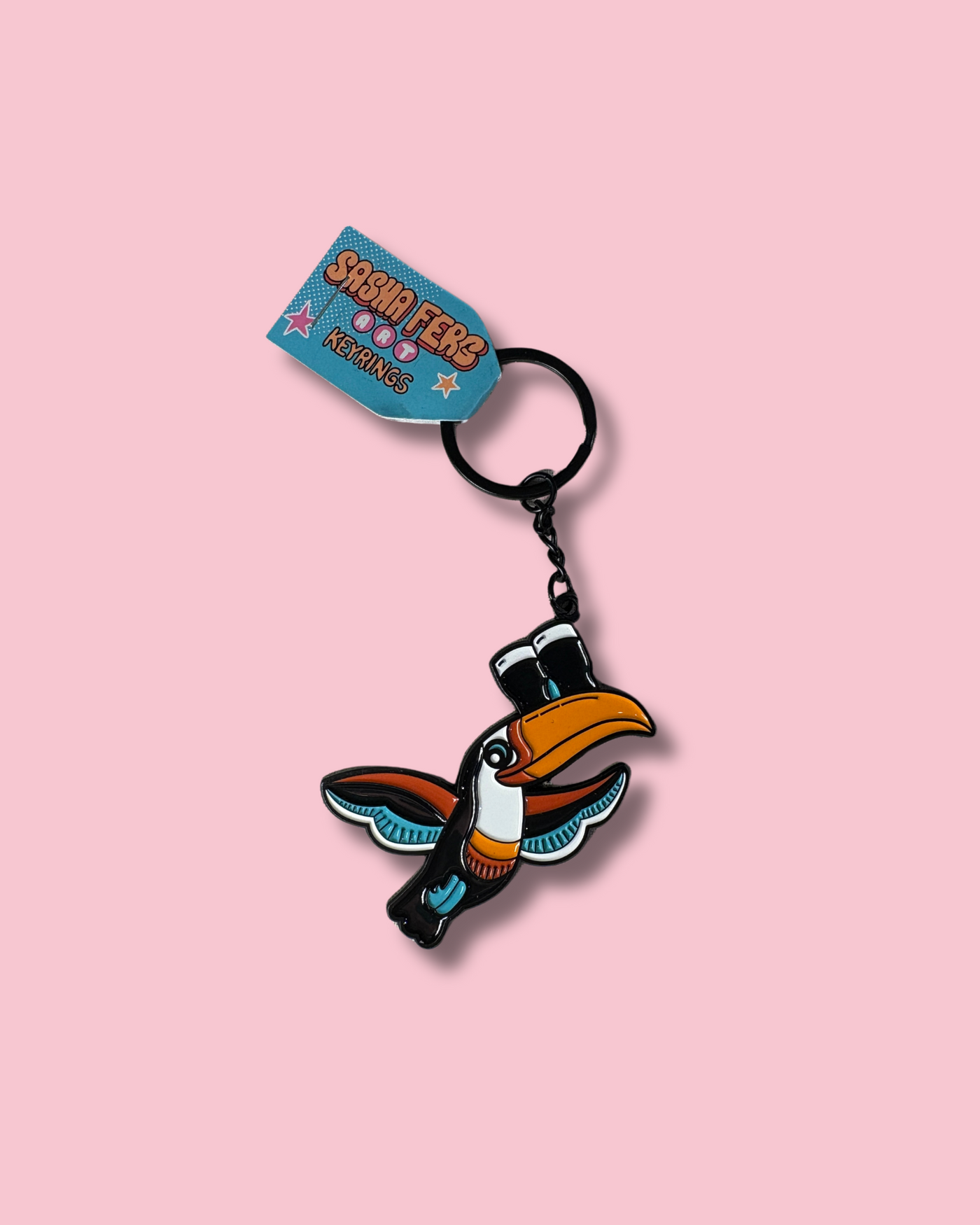 Toucan Stout Keyring | Sasha Ferg Art