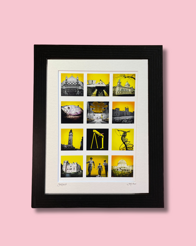 Yellow Belfast Montage Print | Sharon Millar