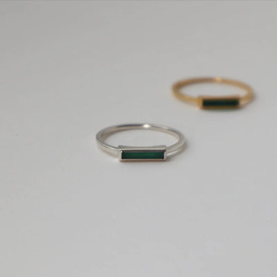 'Green Alchemy' Agate Ring