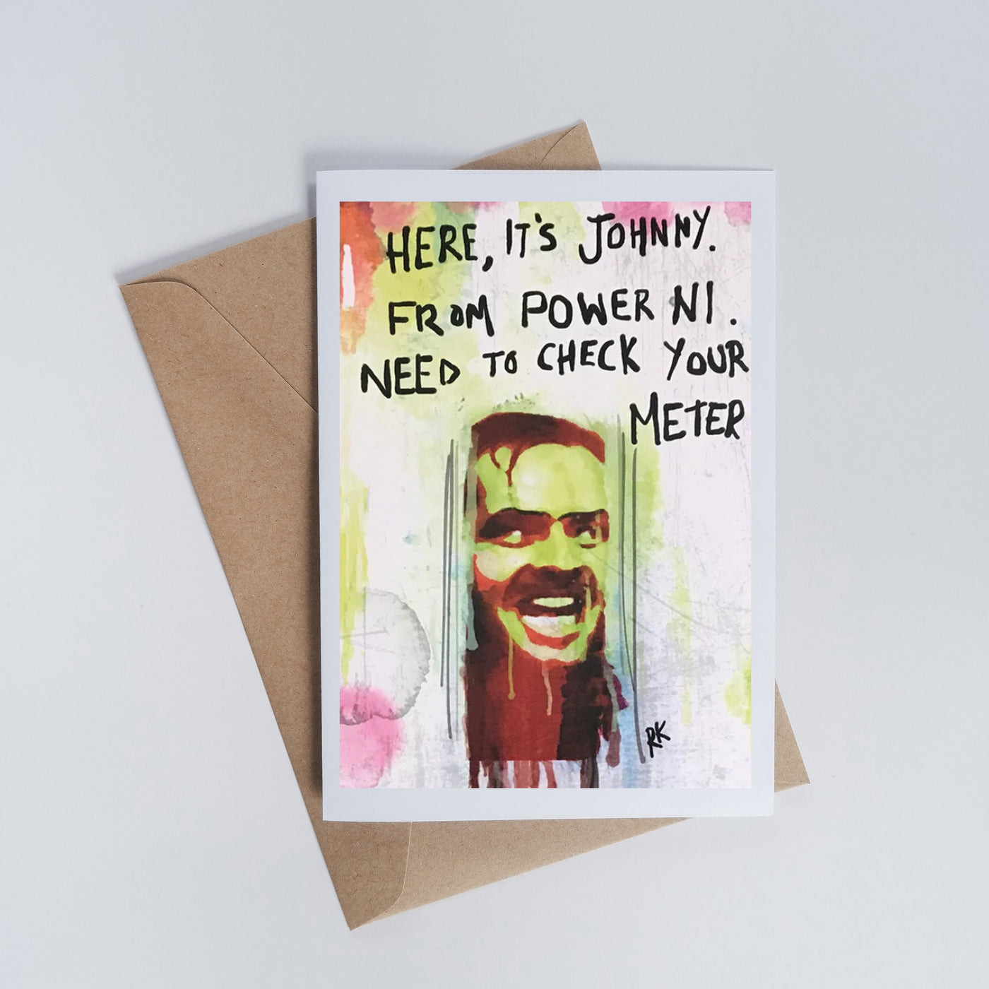 Here it's Johnny | Greetings Card