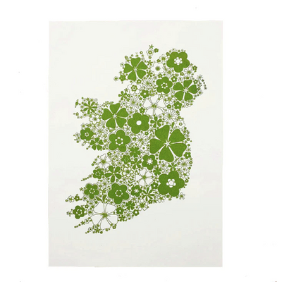 green ireland flower map