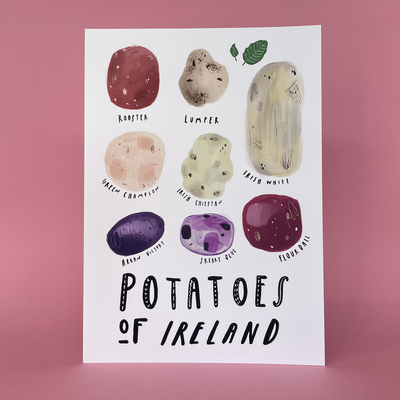 potatoes of ireland print