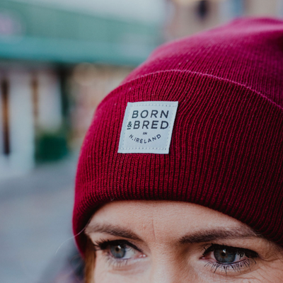 born and bred in northern ireland mulberry beanie