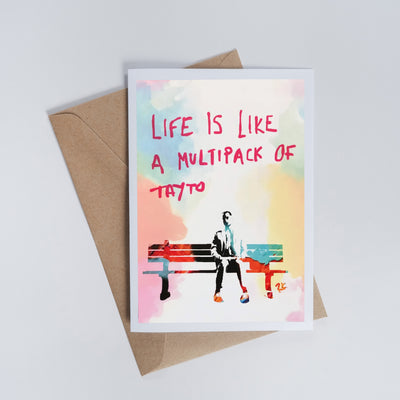 Life is Like a Multipack of Tayto | Greetings Card