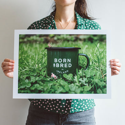 born and bred in Ireland wee Belfast print