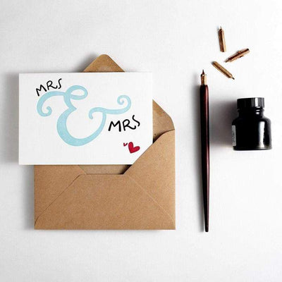 mrs & Mrs card