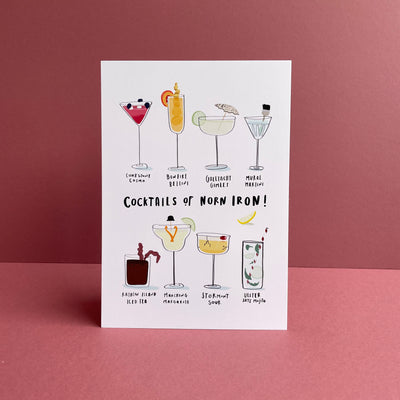 cocktails of norn iron print