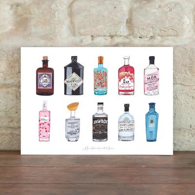 mix of gins print