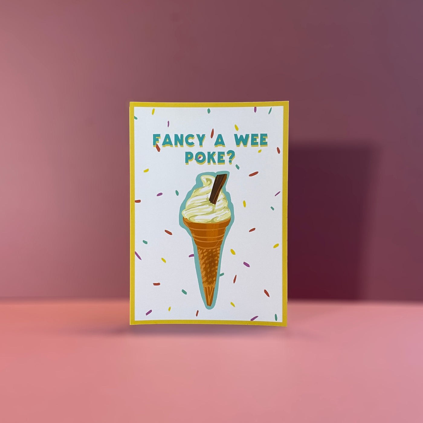 fancy a wee poke card
